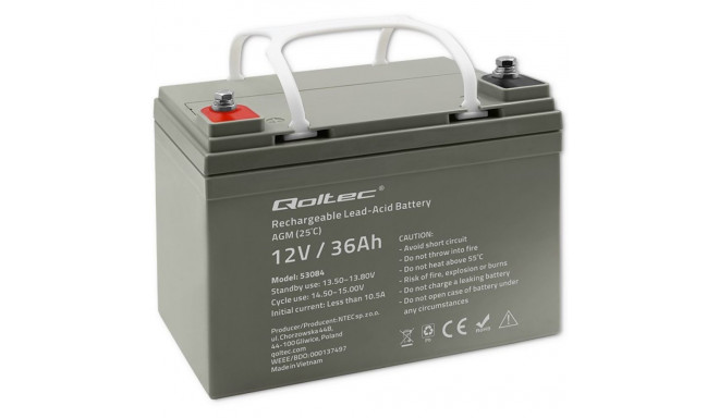 AGM battery 12V 36Ah max. 540A