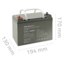 AGM battery 12V 36Ah max. 540A