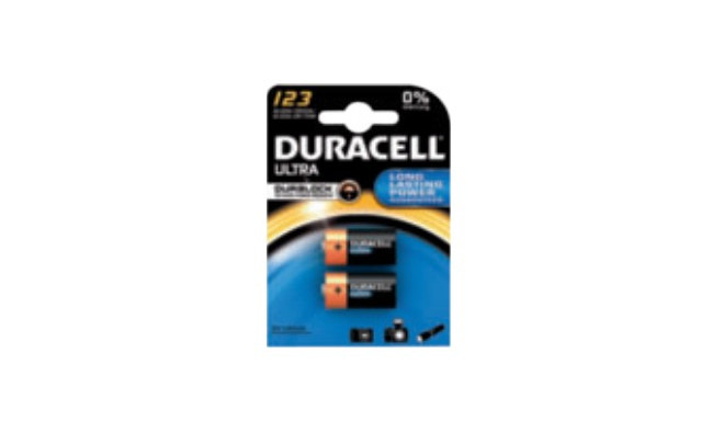 Duracell battery CR123A 2pcs
