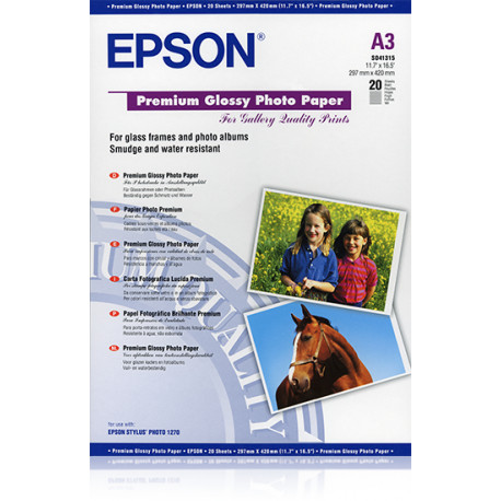 Papier Premium Glossy Photo 20 arkuszy 255 g/m A3