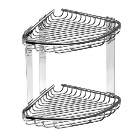 Corner shelf for shower Kapitan NETS 96 37 77, chrome