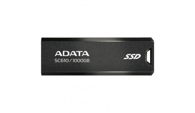 ADATA SSD väline SC610 1000 GB USB3.2A Gen2 must
