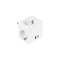 Alcasa SW01-W power extension 3 AC outlet(s) Indoor White