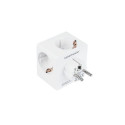 Alcasa SW01-W power extension 3 AC outlet(s) Indoor White