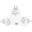 Alcasa SW01-W power extension 3 AC outlet(s) Indoor White