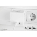 Alcasa SW01-W power extension 3 AC outlet(s) Indoor White