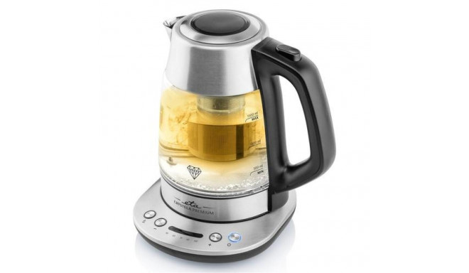 Eta ETA915390000 electric kettle 1.5 L 2200 W Black, Stainless steel, Transparent