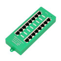 Extralink Gigabit PoE Injector 8 Port Active, 8 ports Gigabit 802.3at/af, Mode A