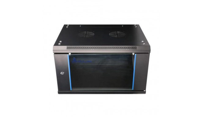 Extralink Rackmount cabinet 6U 600x450 Black wall mounted