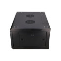 Extralink Rackmount cabinet 4U 600x450 Black wall mounted