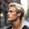 HOCO wireless earphones bluetooth TWS ANC+ENC EQ16 purple glaze
