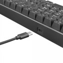 White Shark keyboard GK-2022 Shinobi Red switch US, black