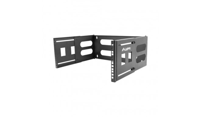 FOLDING BRACKET WALL-MOUNT 19" 4U 497X400/240 BLACK LANBERG