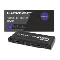 QOLTEC 51798 Active HDMI Splitter 4 x HDMI 4K x 2K / 3.4Gb/s