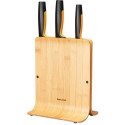 FISKARS FF KNIFE BLOCK BAMBOO 3 PCS FSC