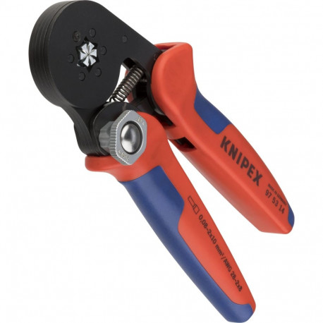 Crimpzange 97 53 14 SB (rot/blau, mit Seiteneinführung)