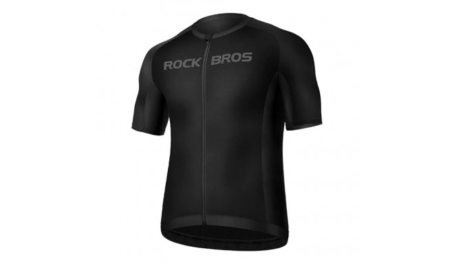 Rockbros 15120002004 short sleeve XL cycling jersey - black