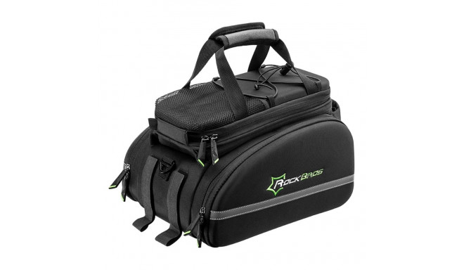 Rockbros A6-03BK bicycle bag for trunk 35 l with fold-out pockets - black