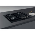 Whirlpool AKTL 629/NB1 hob Black Built-in 59 cm Gas 4 zone(s)