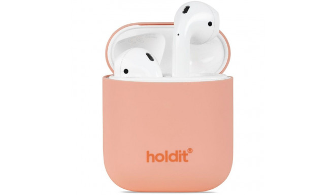 Airpods laadimiskarbiümbris Holdit 1/2 gen, silikoon, Pink Peach