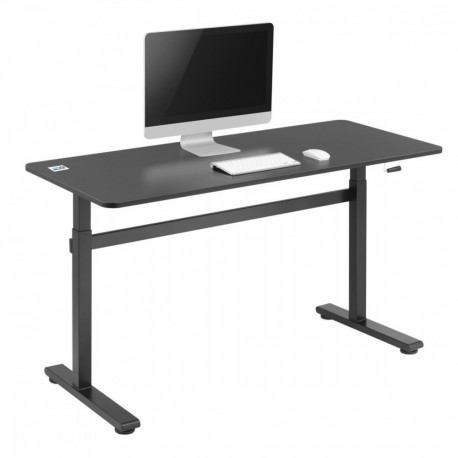 The Ergo Office ER-401B is a manual, height-adjustable sit-stand desk designed to i