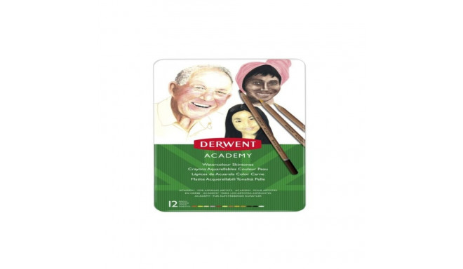 Derwent Academy Portrait Watercolour Pencils 12 Tin