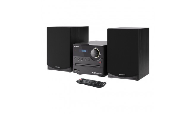 Sharp XL-B517D(BK) Hi-Fi mikrosüsteem, CD/FM/USB/Bluetooth v5.0, Aux-in, 45W, Must