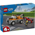 LEGO City Puksiirauto ja spordiauto parandus