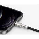 BASEUS cable USB A to Lightning 2,4A Cafule Metal 1 m black