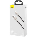 BASEUS cable USB A to Lightning 2,4A Cafule Metal 1 m black