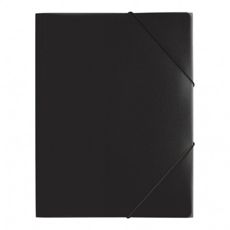 Kummiga mapp A4, must, PP plast, Pagna