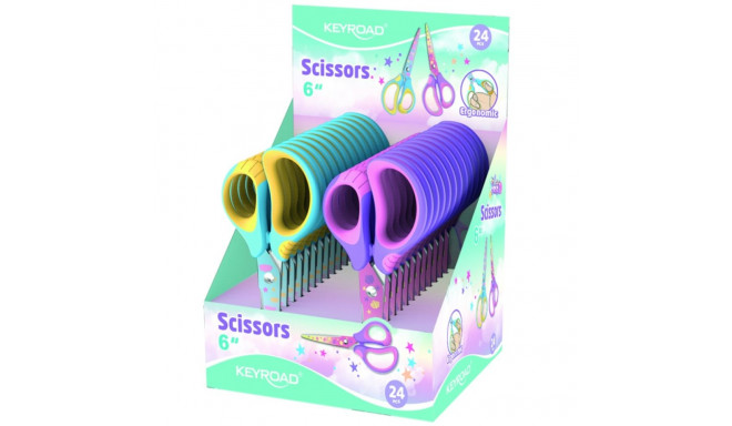 Käärid Keyroad Rainbow Pastel, 15,5cm, assortii