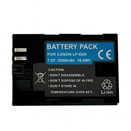 Replacement Battery - CANON LP-E6N 2400mAh Replacement Battery
