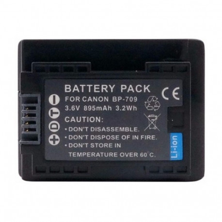 Replacement Battery Canon BP-709, 895mAh