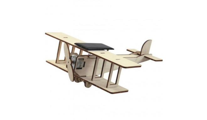 Solar Powered Toy  Biplane Flying Star