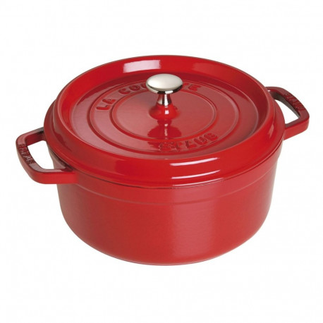 Staub ümmargune malmpott - 3.8 ltr, punane