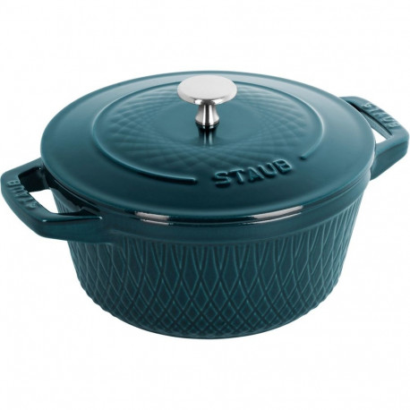 Staub ümmargune malmpott 4l, meresinine