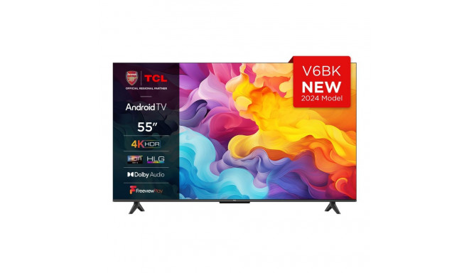 TCL 55V6B TV 139 cm (55") 4K Ultra HD nutiteler Wi-Fi Must