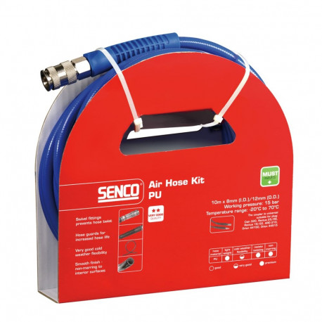 Air voolik 10 m, 8 mm siseläbimõõt, 12 mm välisläbimõõt, SENCO