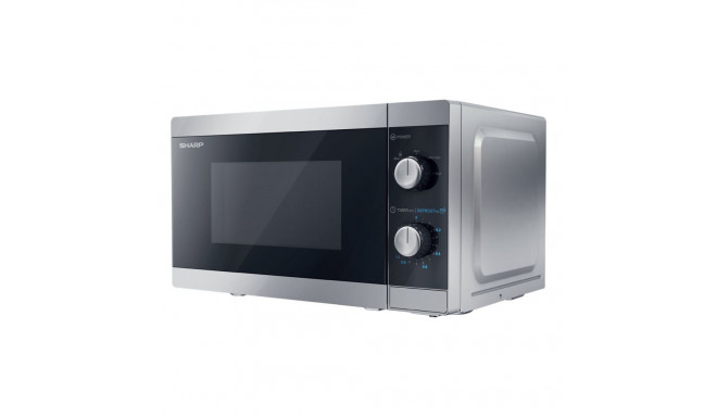 Sharp | Microwave Oven | YC-MS01E-S | Free standing | 20 L | 800 W | Silver