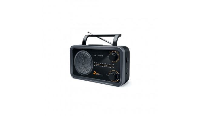 Muse | 2-bands portable radio | M-06DS | AUX in | Grey