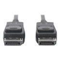 ASSMANN DisplayPort connection cable DP M/M 3m w/lock UHD 8K Vers. 1.3/1.4 bl