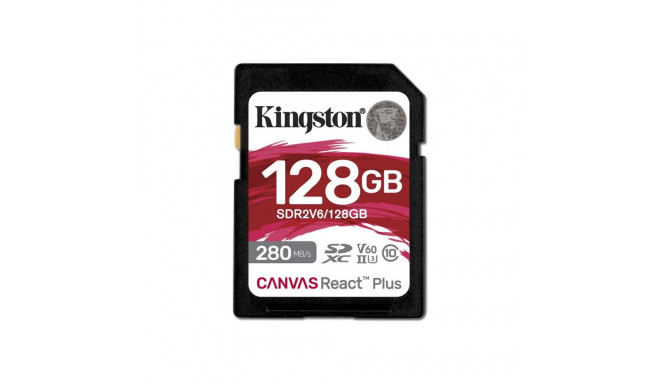 Kingston memory card SDXC 128GB Canvas React Plus UHS-II U3 V60