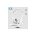 LOGITECH H390 Headset on-ear wired USB-A off-white