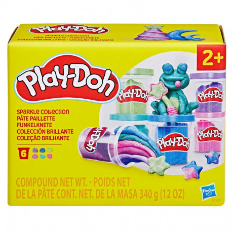 PLAY-DOH voolimismass Sparkle kollektsioon 6 purki