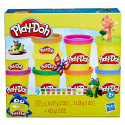 PLAY-DOH масса для лепки Блестки, 6 шт