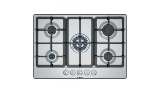 Bosch Serie 4 PGQ7B5B90 hob Stainless steel Built-in 75 cm Gas 5 zone(s)