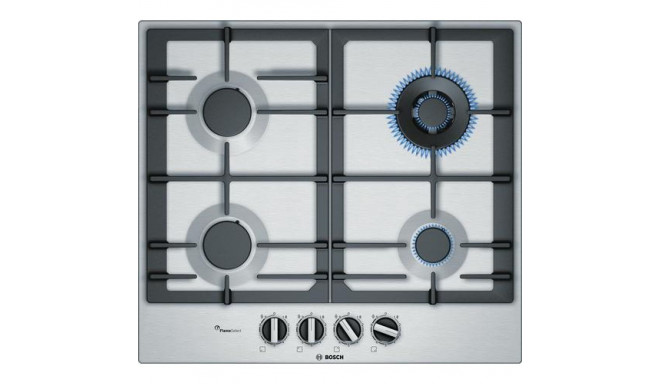 Bosch Serie 6 PCH6A5B90 hob Stainless steel Built-in 60 cm Gas 4 zone(s)