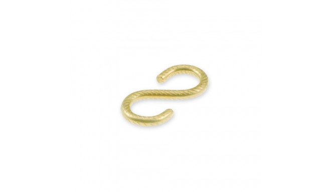 S-HOOKS 4,0X35 RUST BRASS/ 7PCS