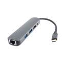 PremiumCord USB-C to HDMI + 2x USB3.2 + PD 100W+ RJ45 10/100/1000Mbps adapter
